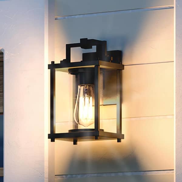Luxury MidCentury Modern Outdoor Wall Light, 10.5"H x 5.75"W, with